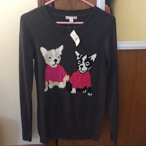 J. Crew French Bulldog Teddie Sweater